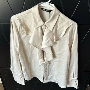 Zara XS blouses cream color